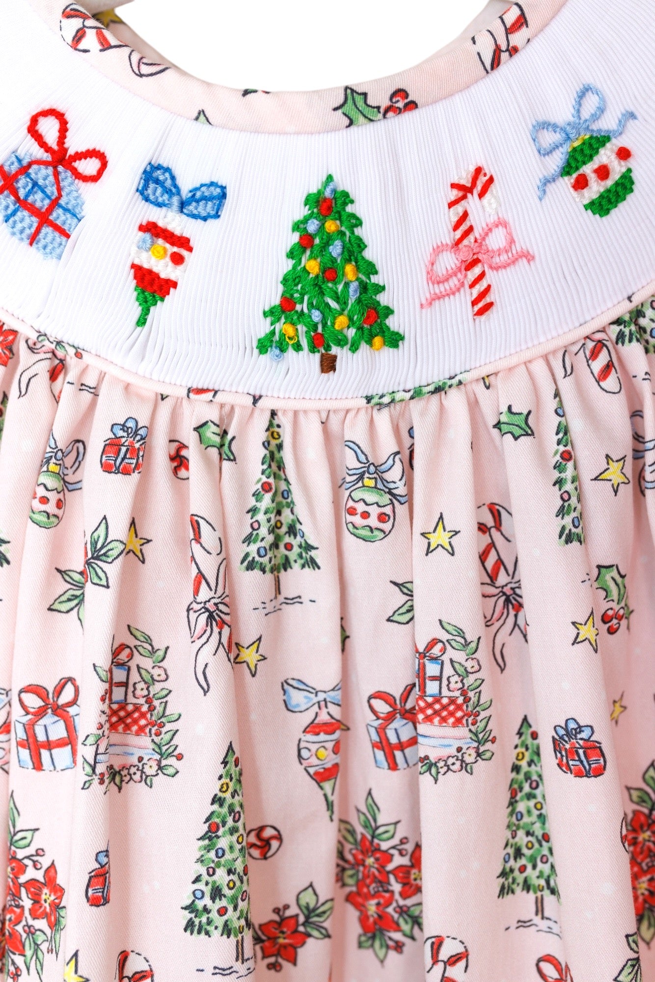 Classic Christmas Smocked Dress