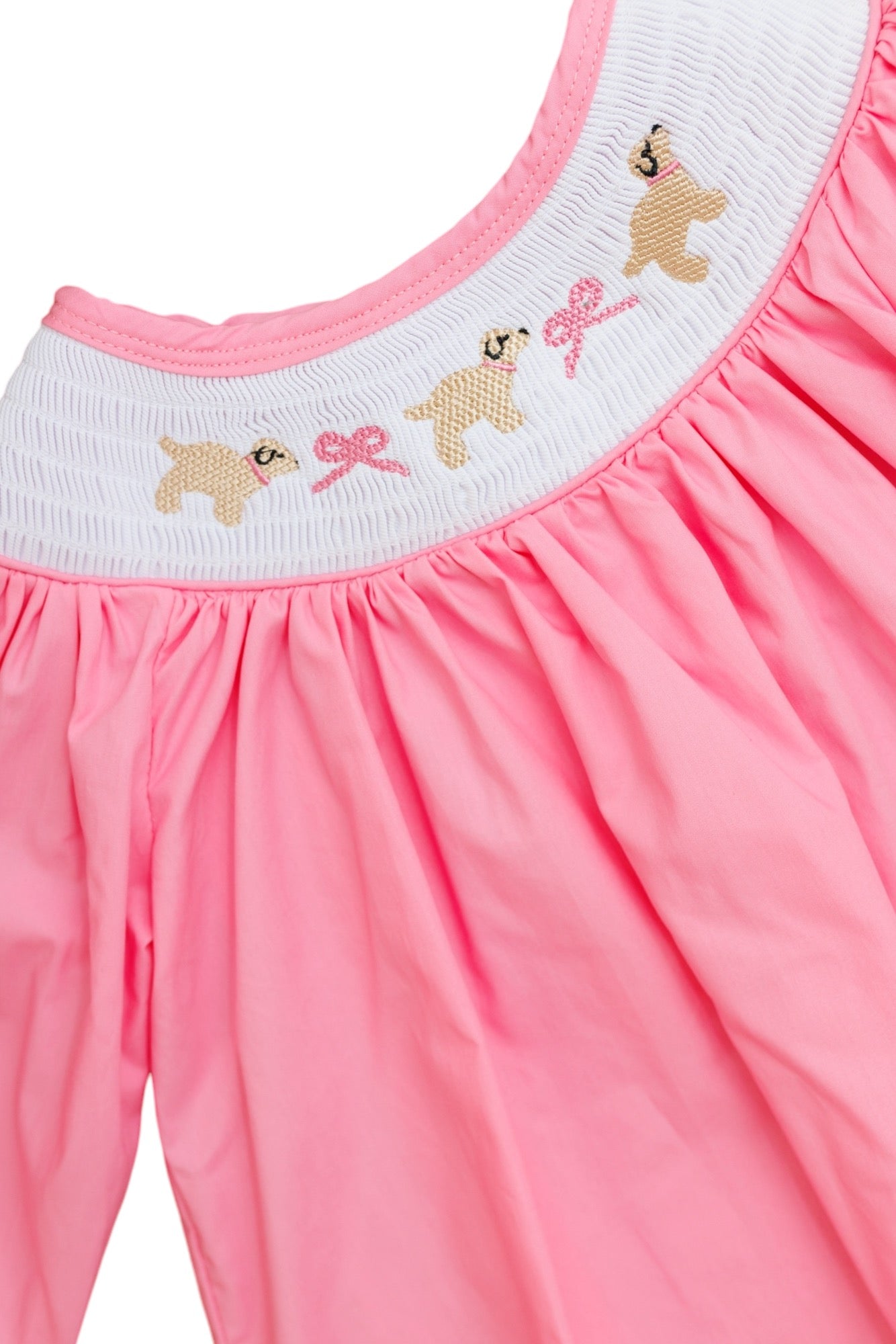 Puppies and Bows Smock Set