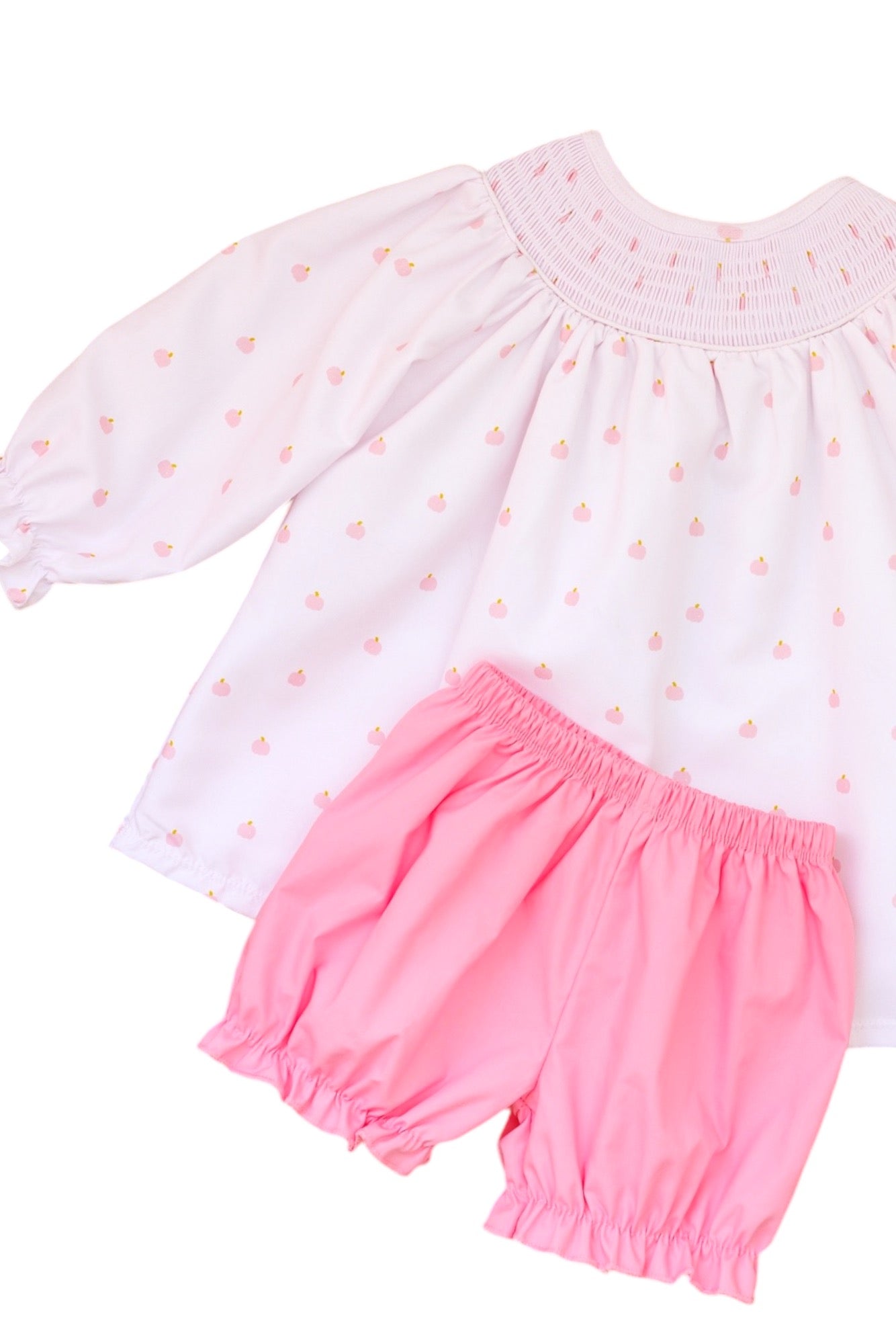 Pink Pumpkins Smocked Set