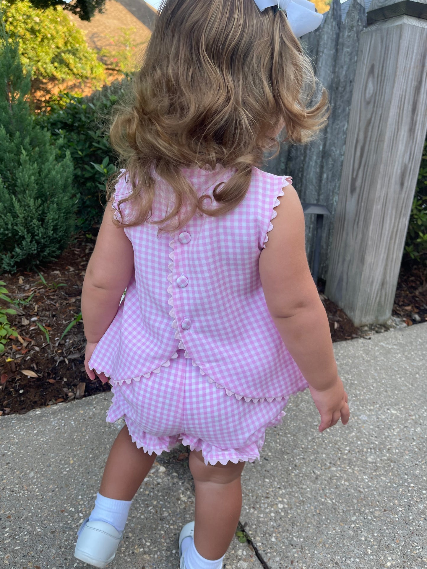 Clara Gingham Bloomer Set