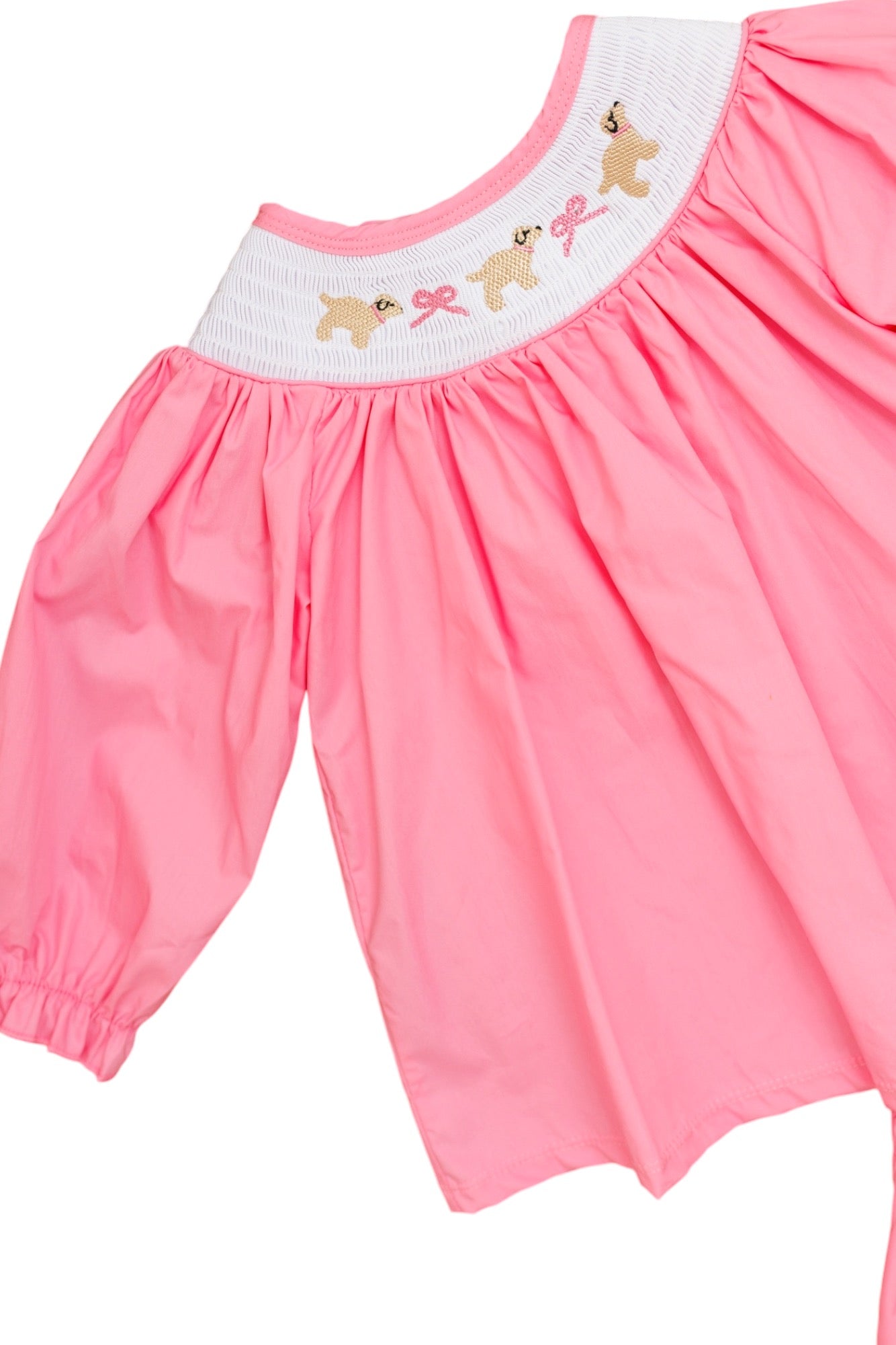 Puppies and Bows Smock Set