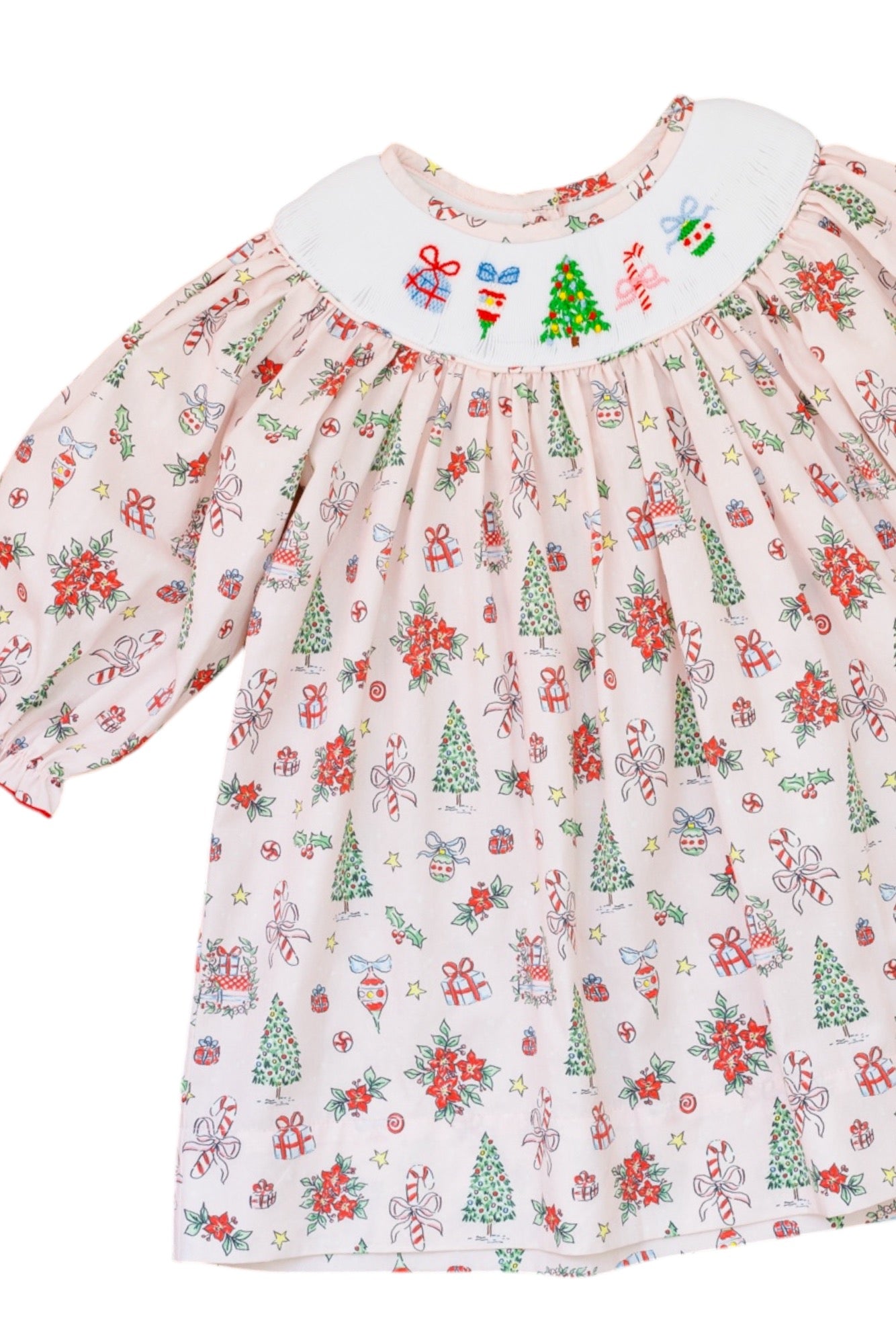 Classic Christmas Smocked Dress