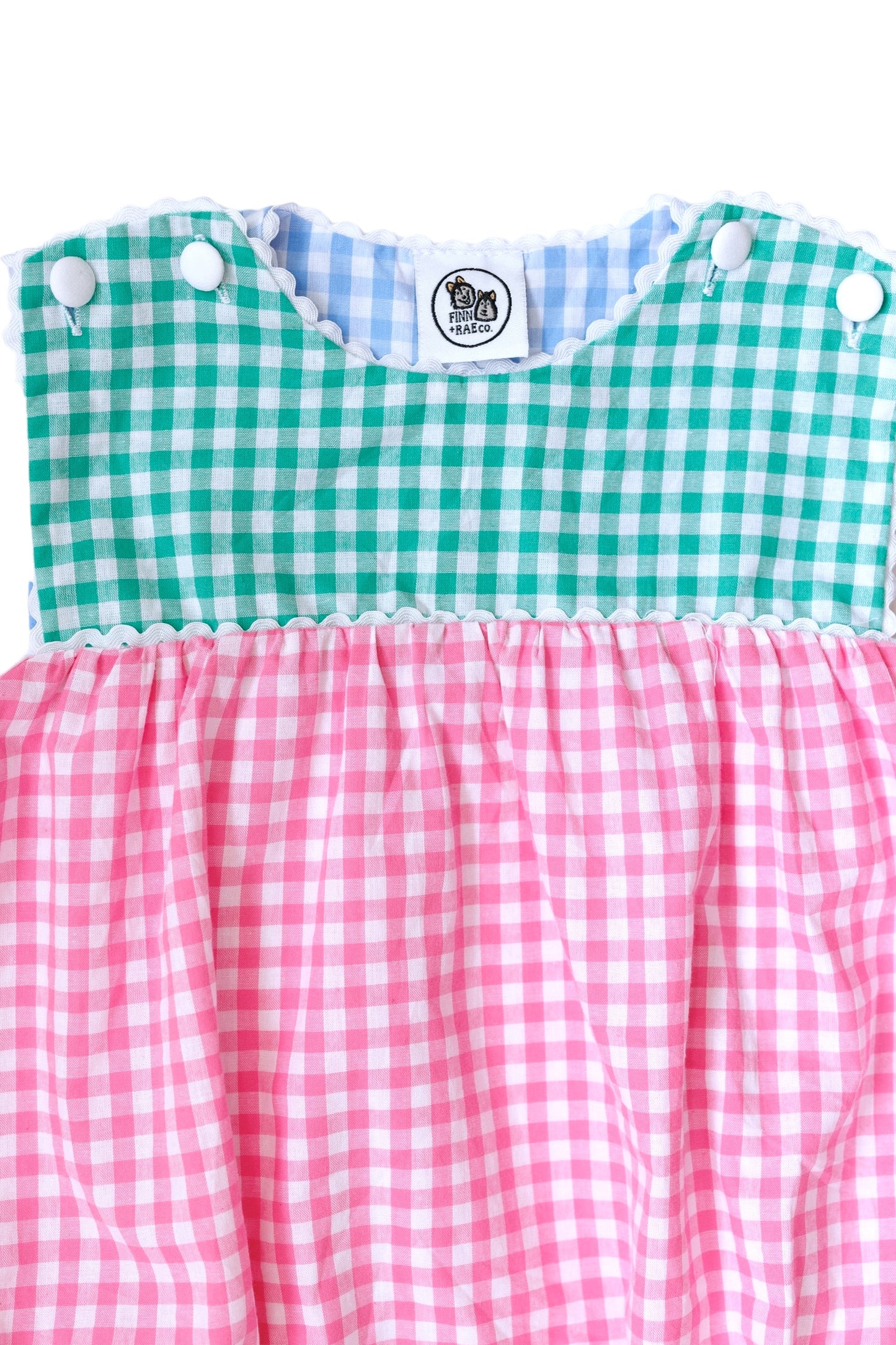 Sophia Gingham Color Block Bubble