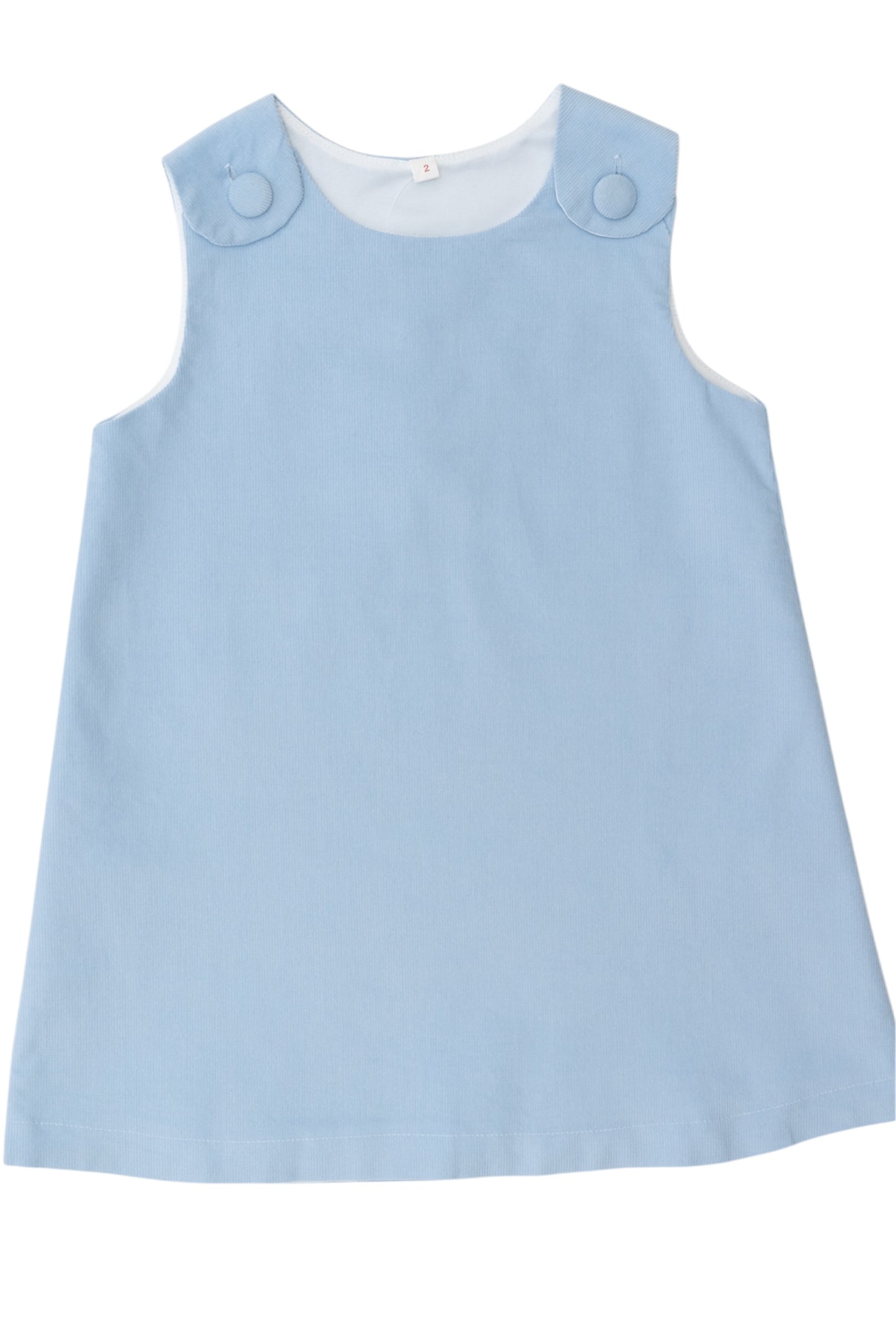 Blue Cord Jumper Dress