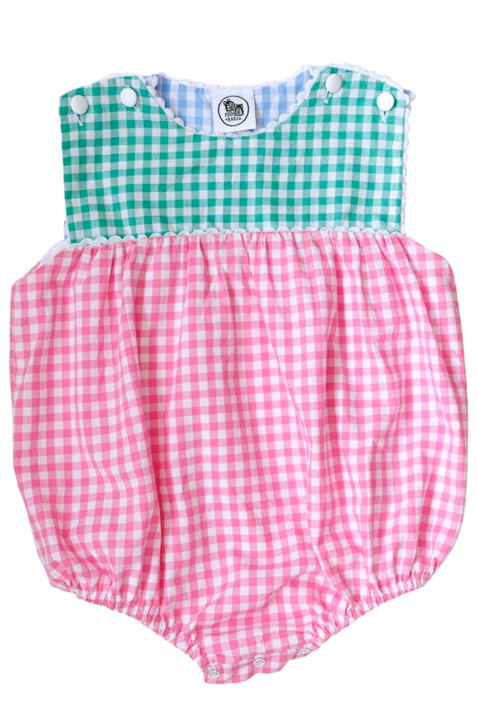 Sophia Gingham Color Block Bubble