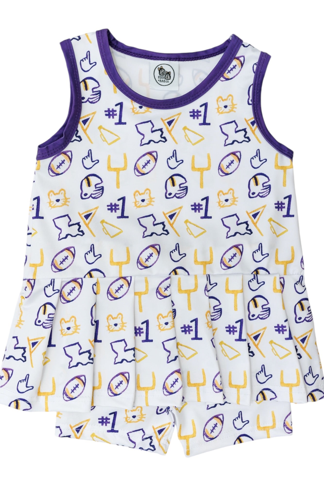 Geaux Tigers Varsity Dress Set
