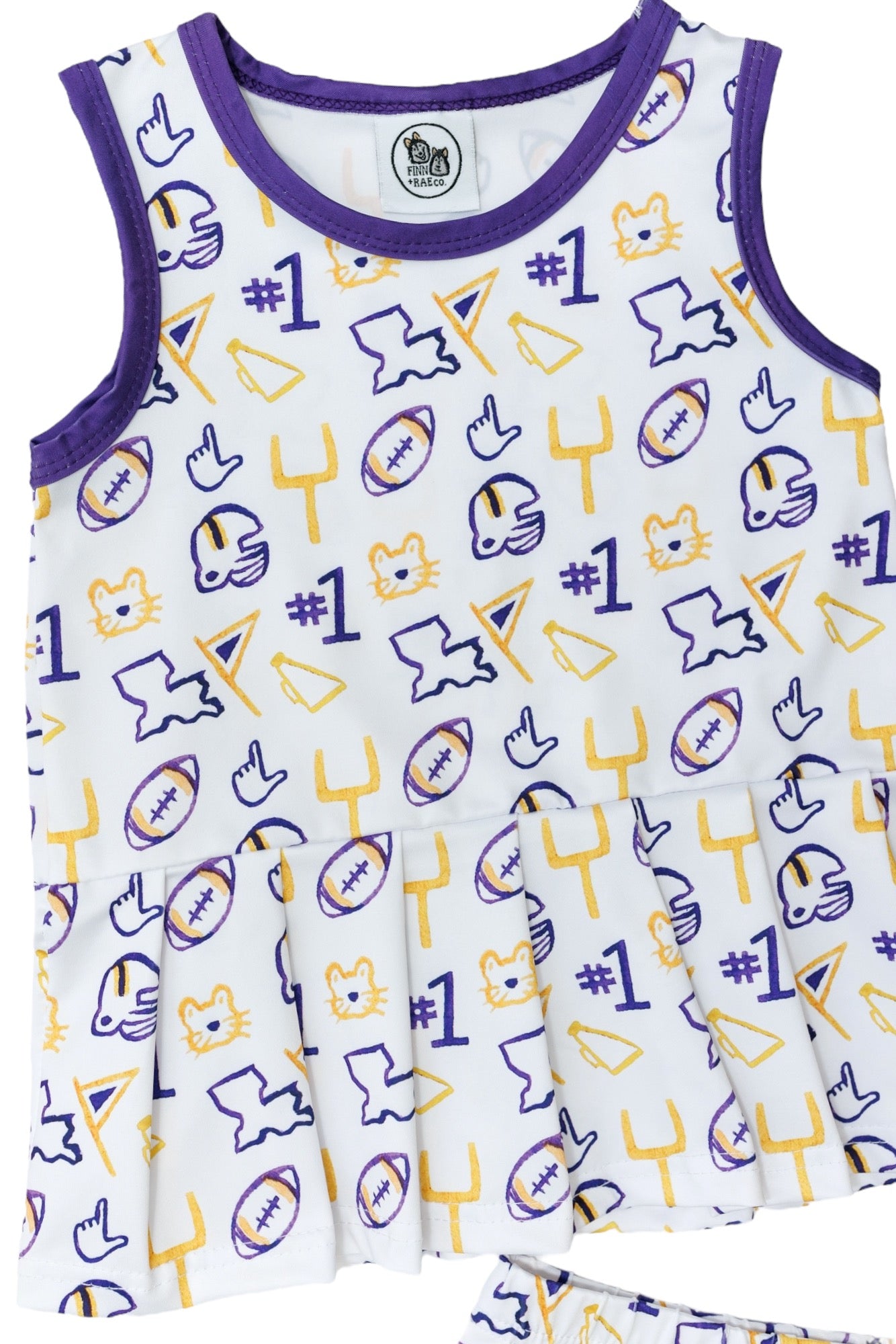 Geaux Tigers Varsity Dress Set