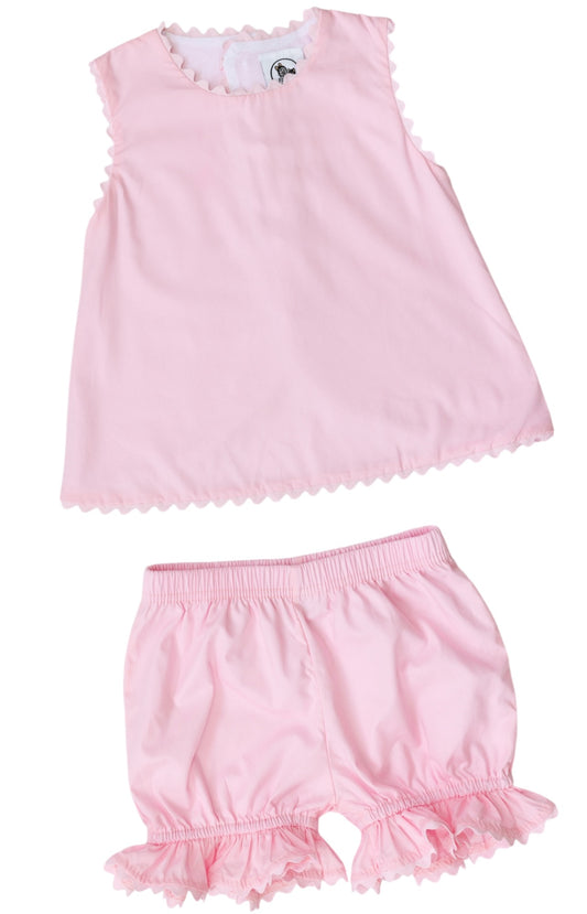 Rosie Scalloped Trim Swing Back Bloomer Set