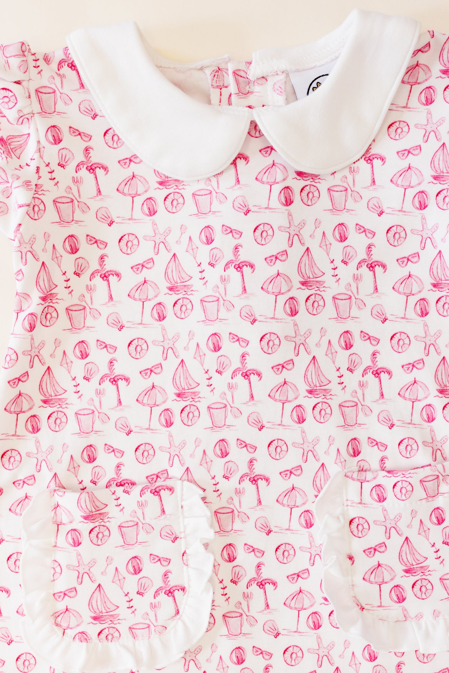 Seaside Serenity Beach Print Dress