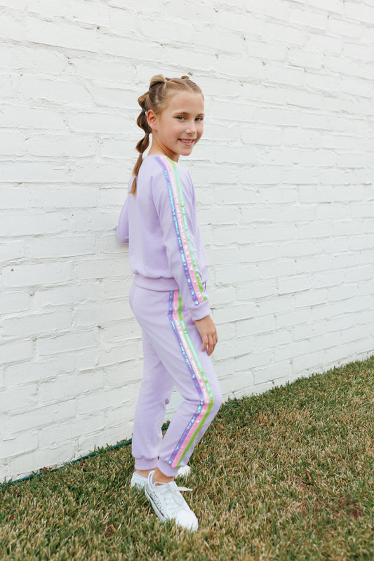 Shine & Play Sequin Jogger Set