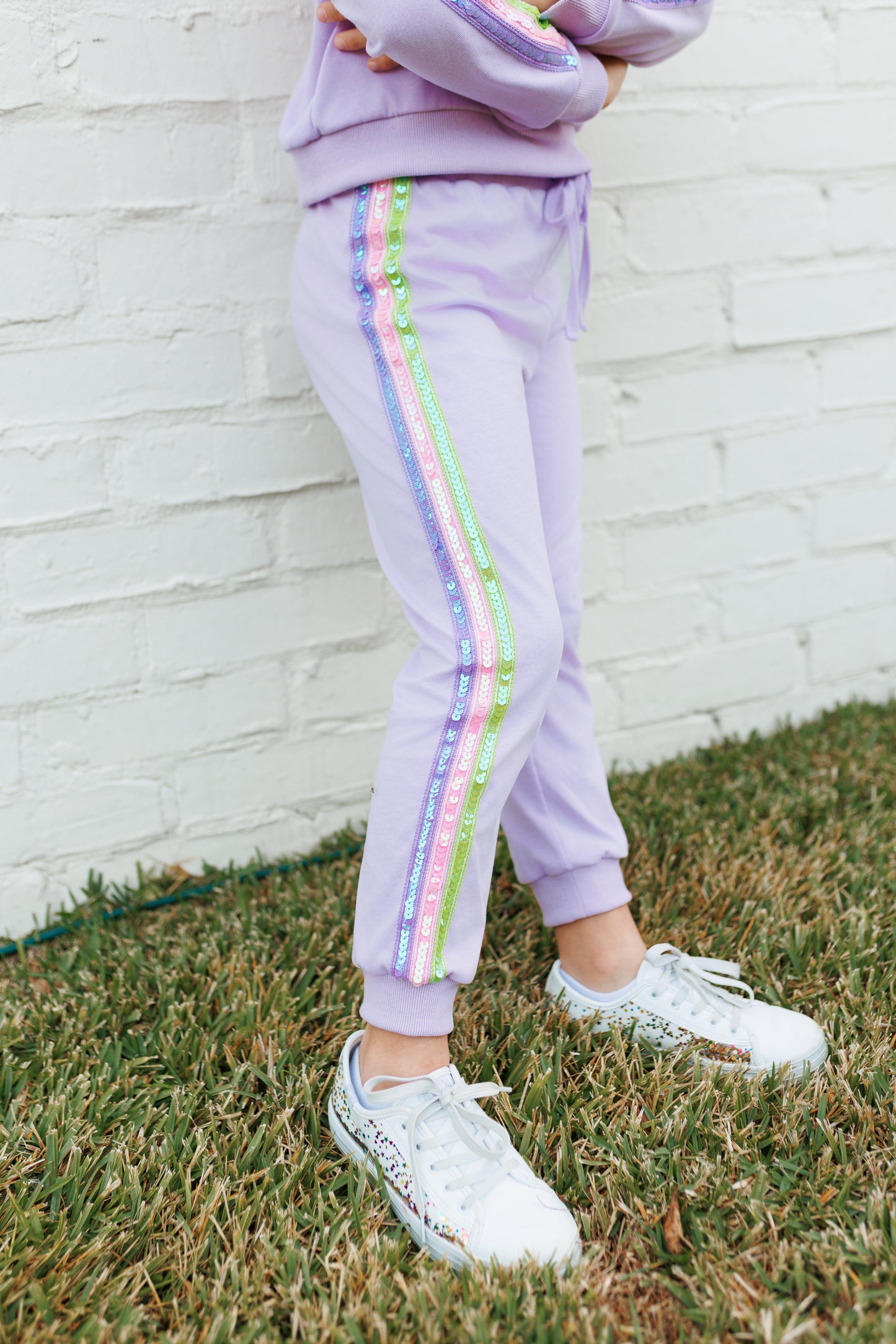 Shine & Play Sequin Jogger Set