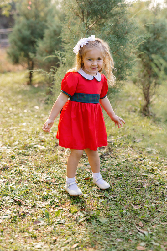 Navy Noel Red Party Dress