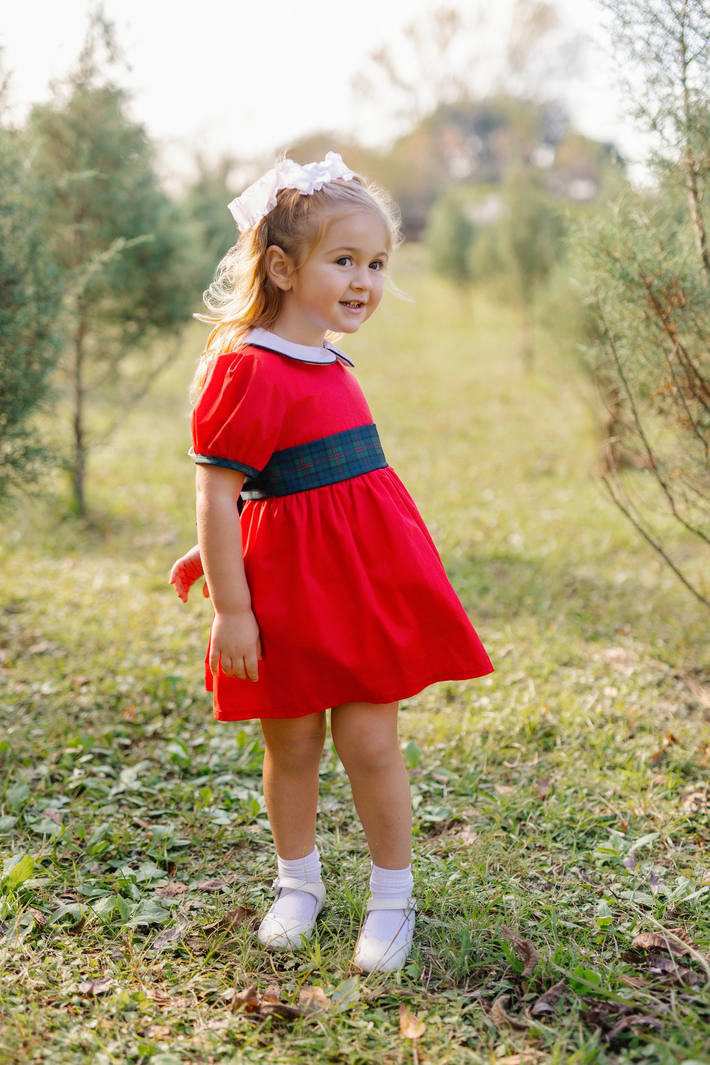 Navy Noel Red Party Dress