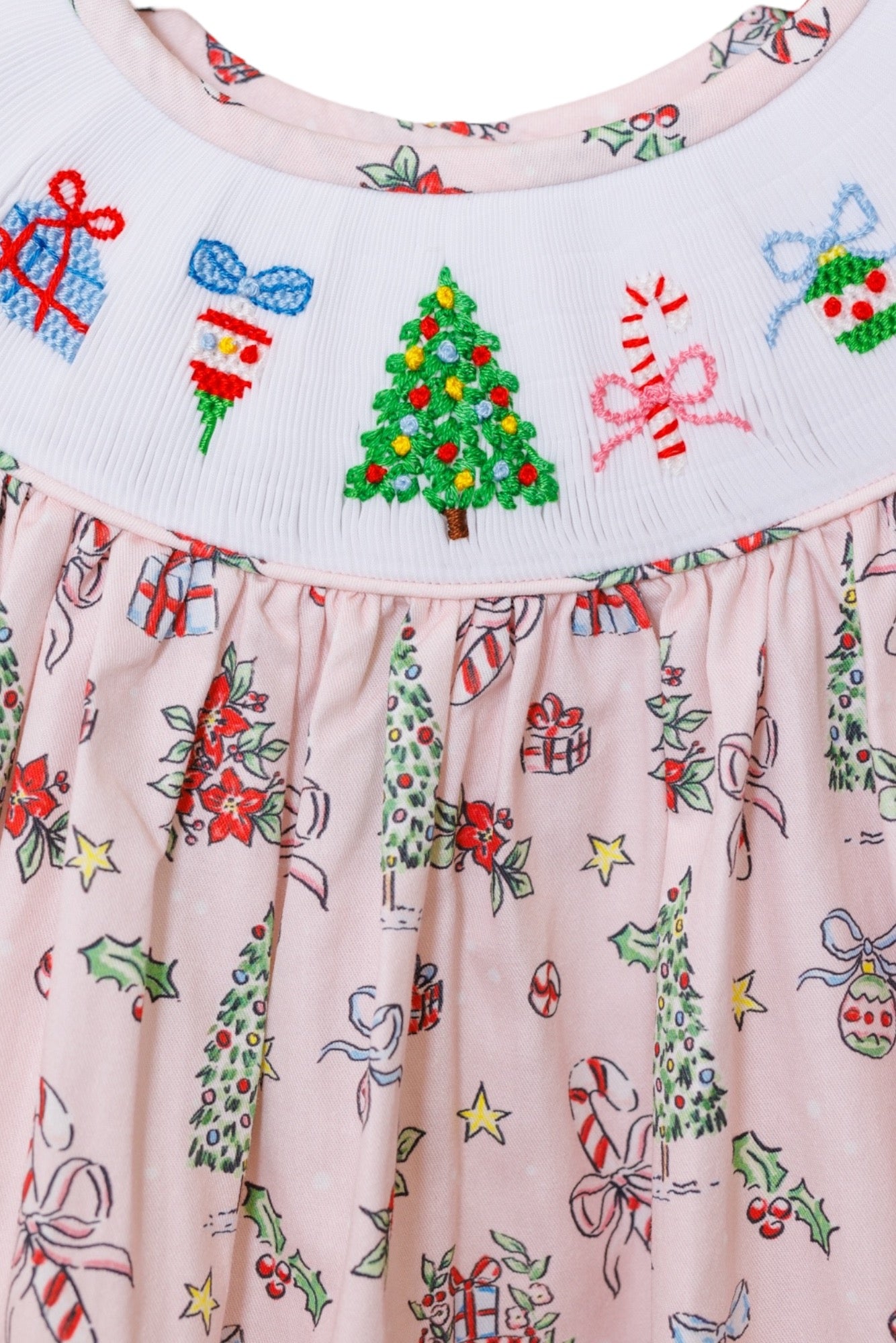 Classic Christmas Smocked Bubble
