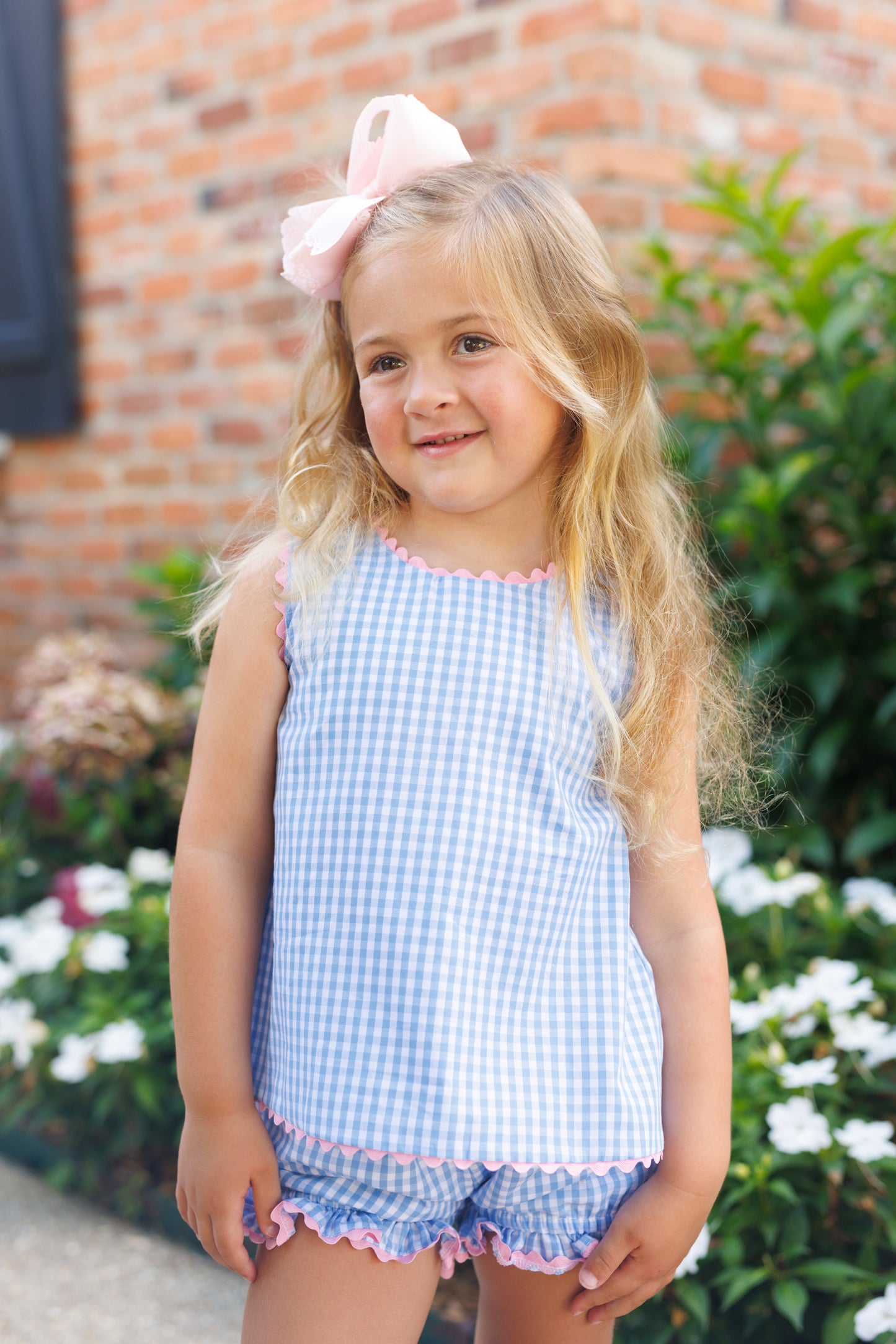 Clara Gingham Bloomer Set