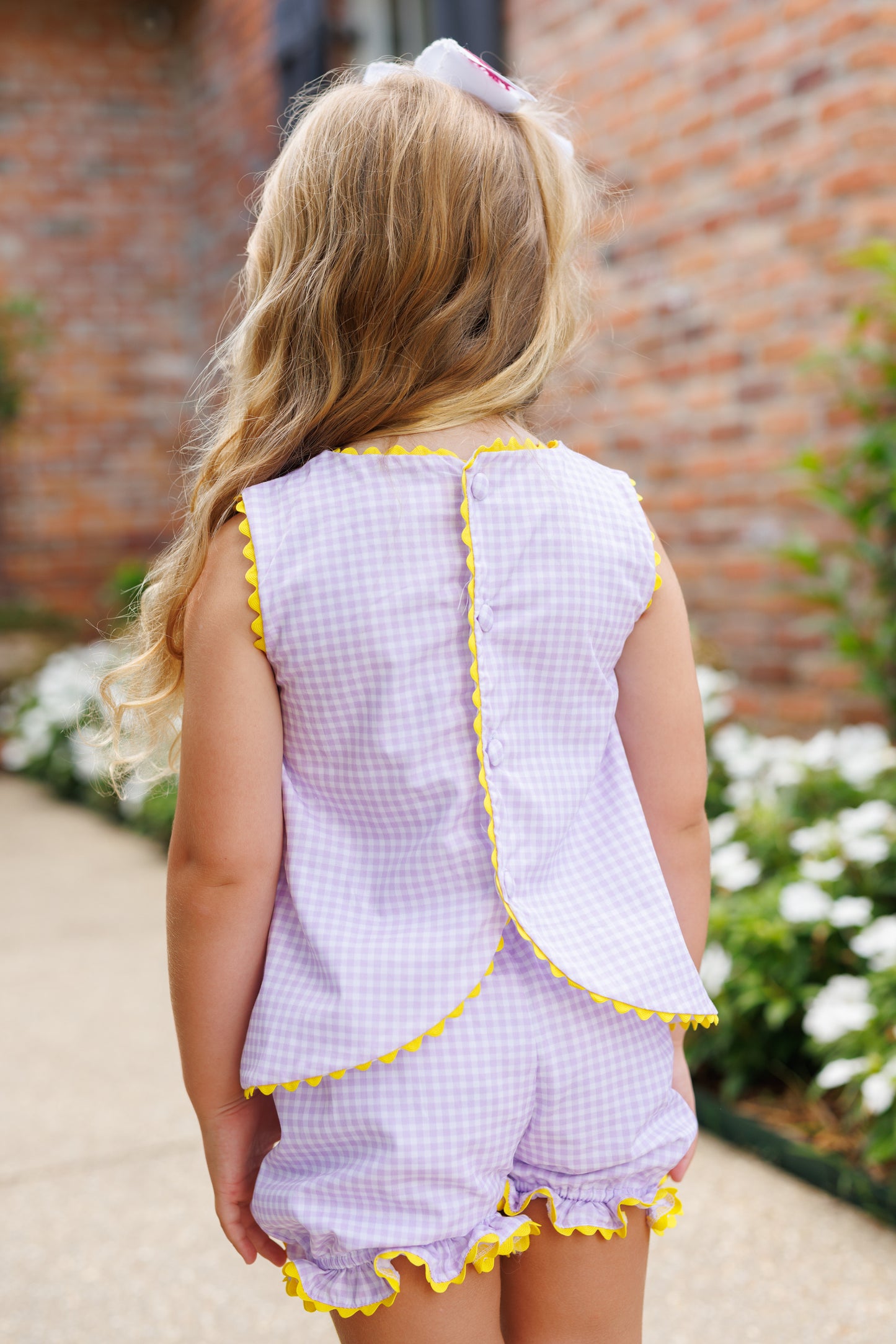 Clara Gingham Bloomer Set