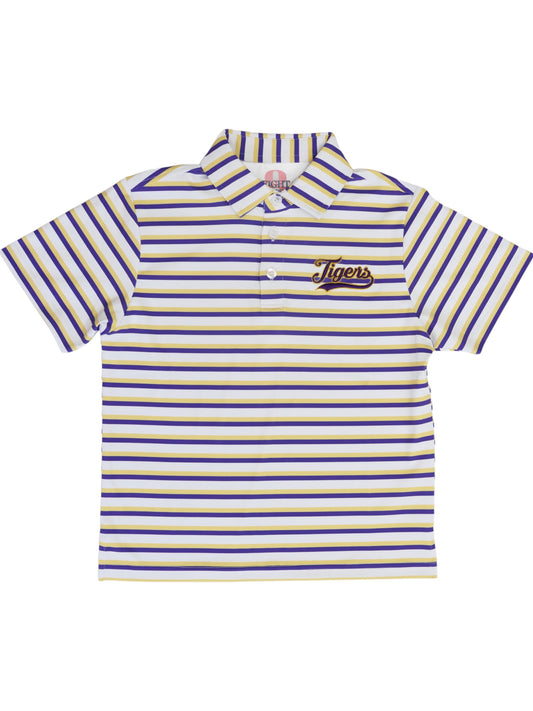 Purple and Gold Club Polo