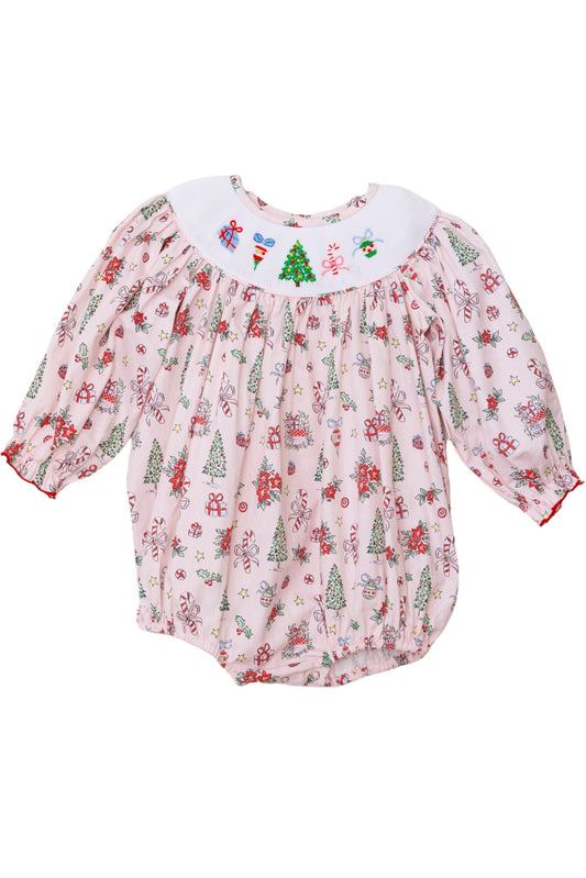 Classic Christmas Smocked Bubble