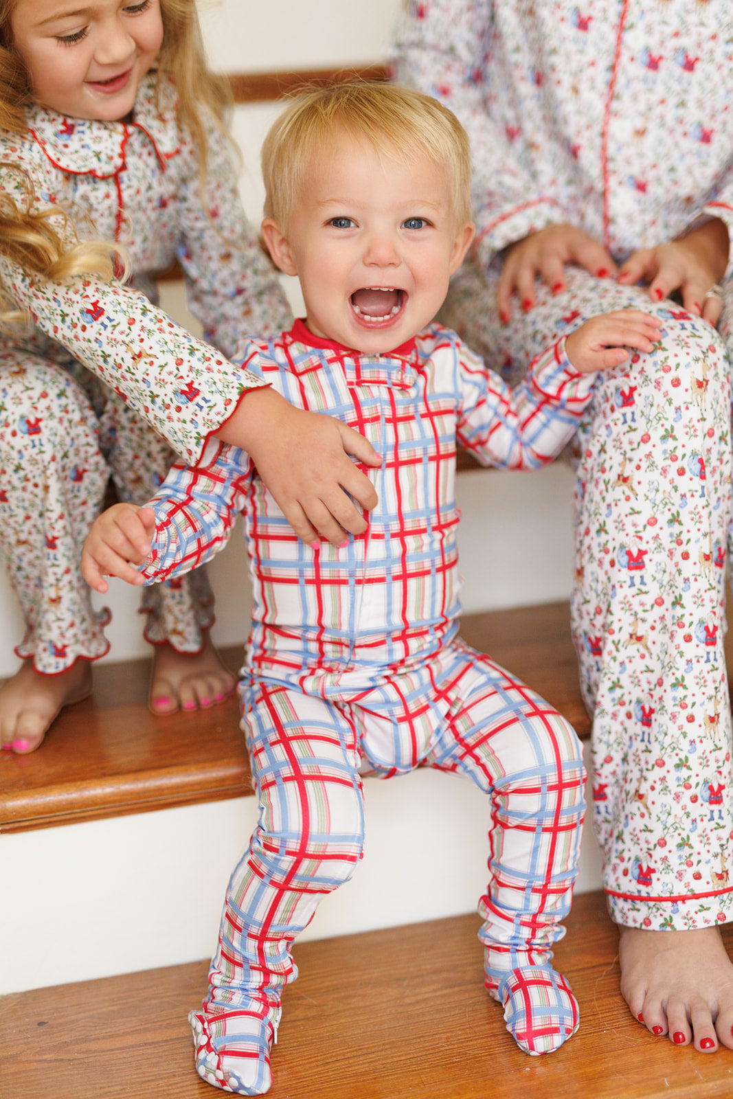 Mistletoe Plaid Boy Pajamas