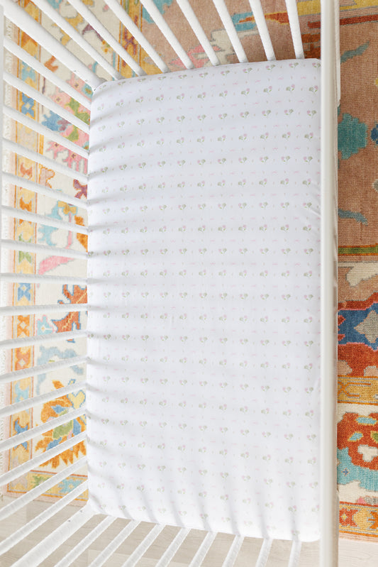 Hydrangea Haven crib sheet