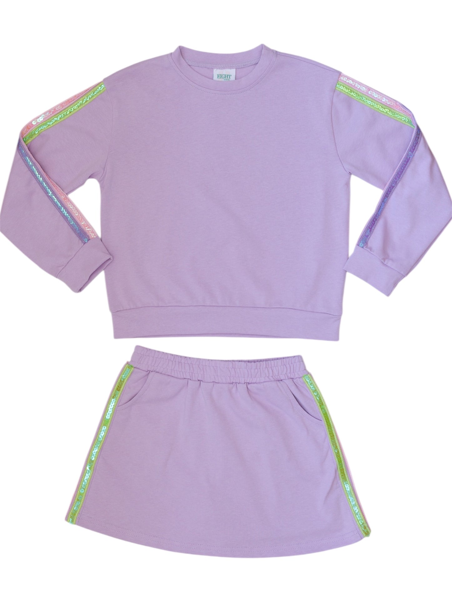 Twirl and Shine Sequin Skirt Set