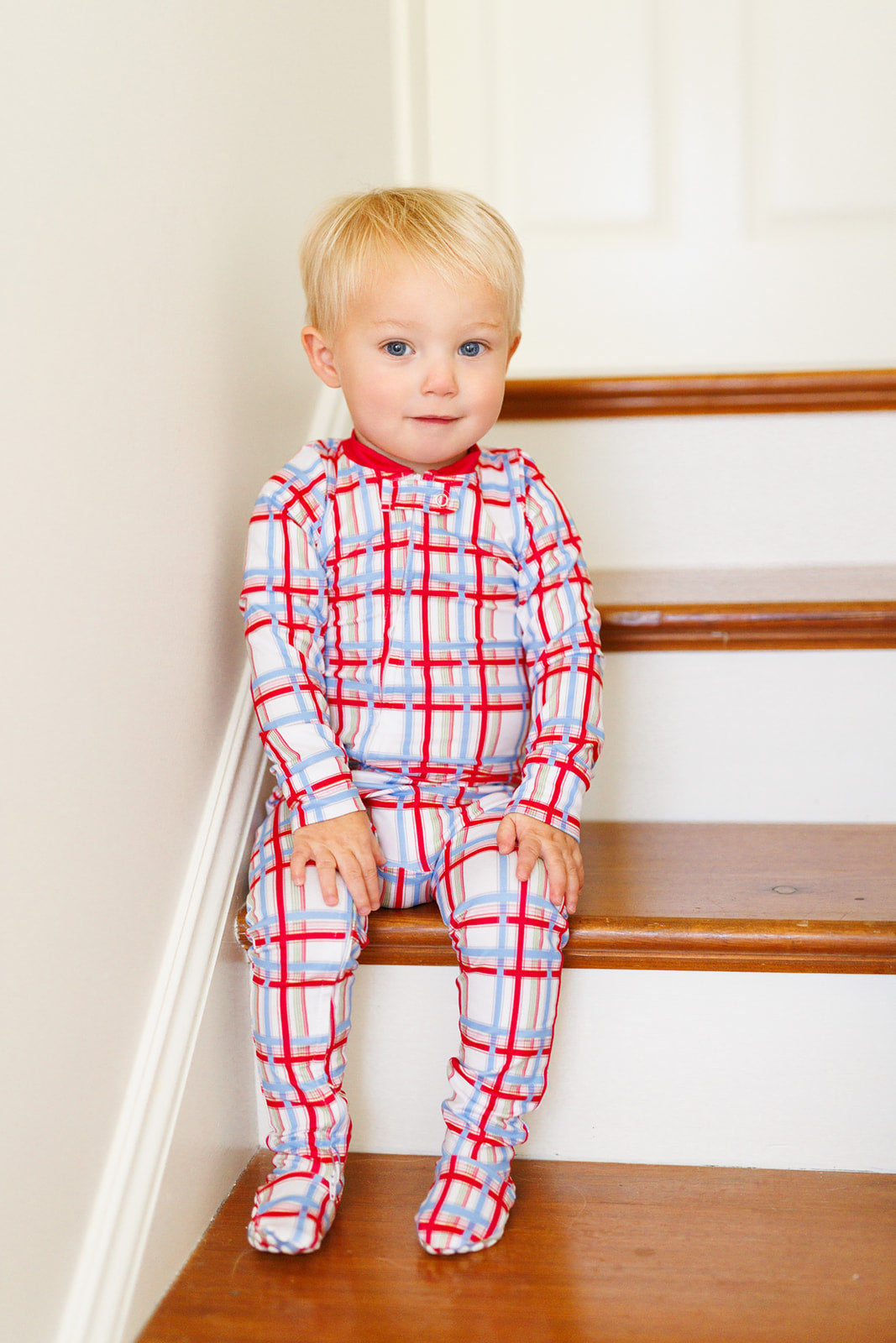 Mistletoe Plaid Boy Pajamas