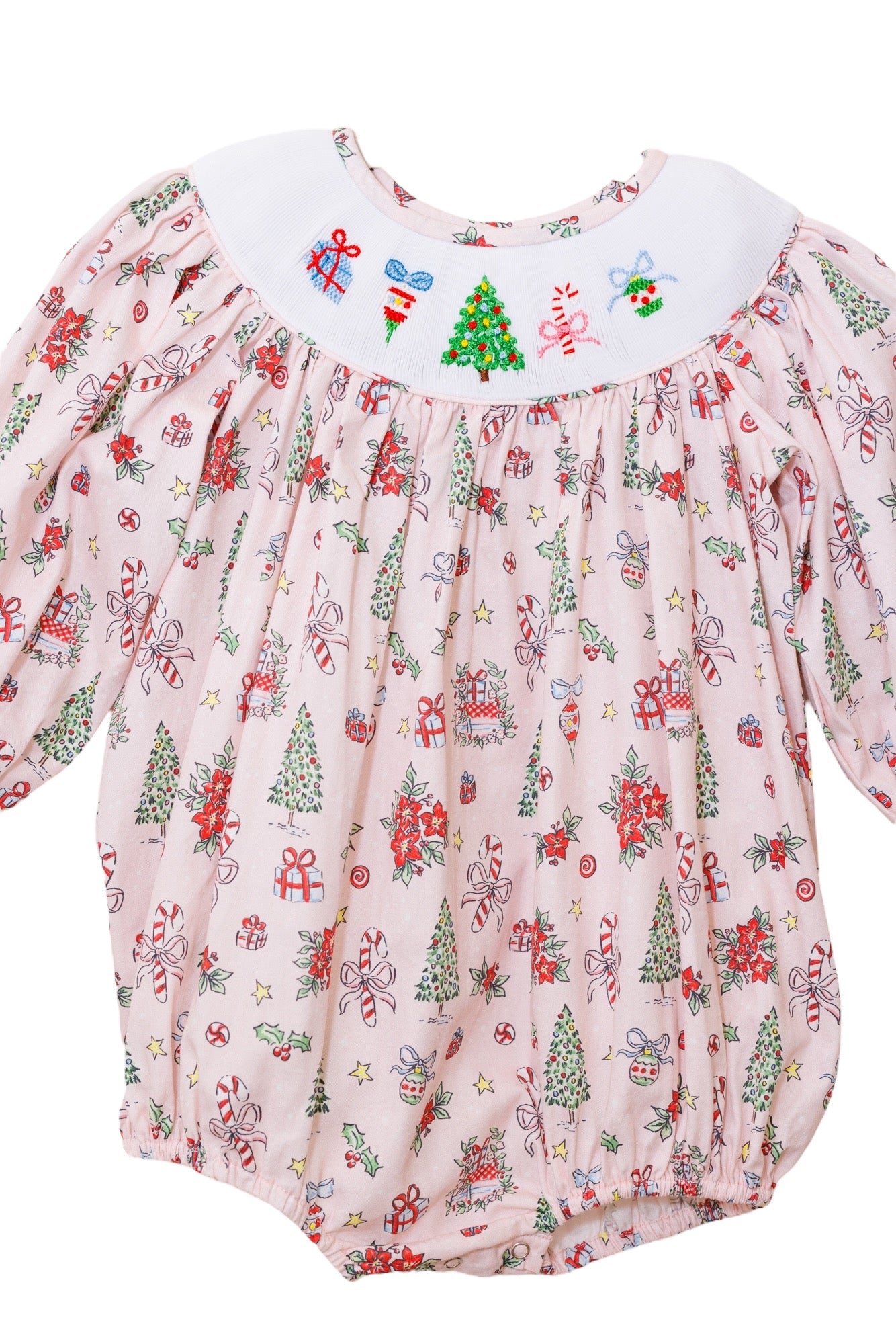 Classic Christmas Smocked Bubble