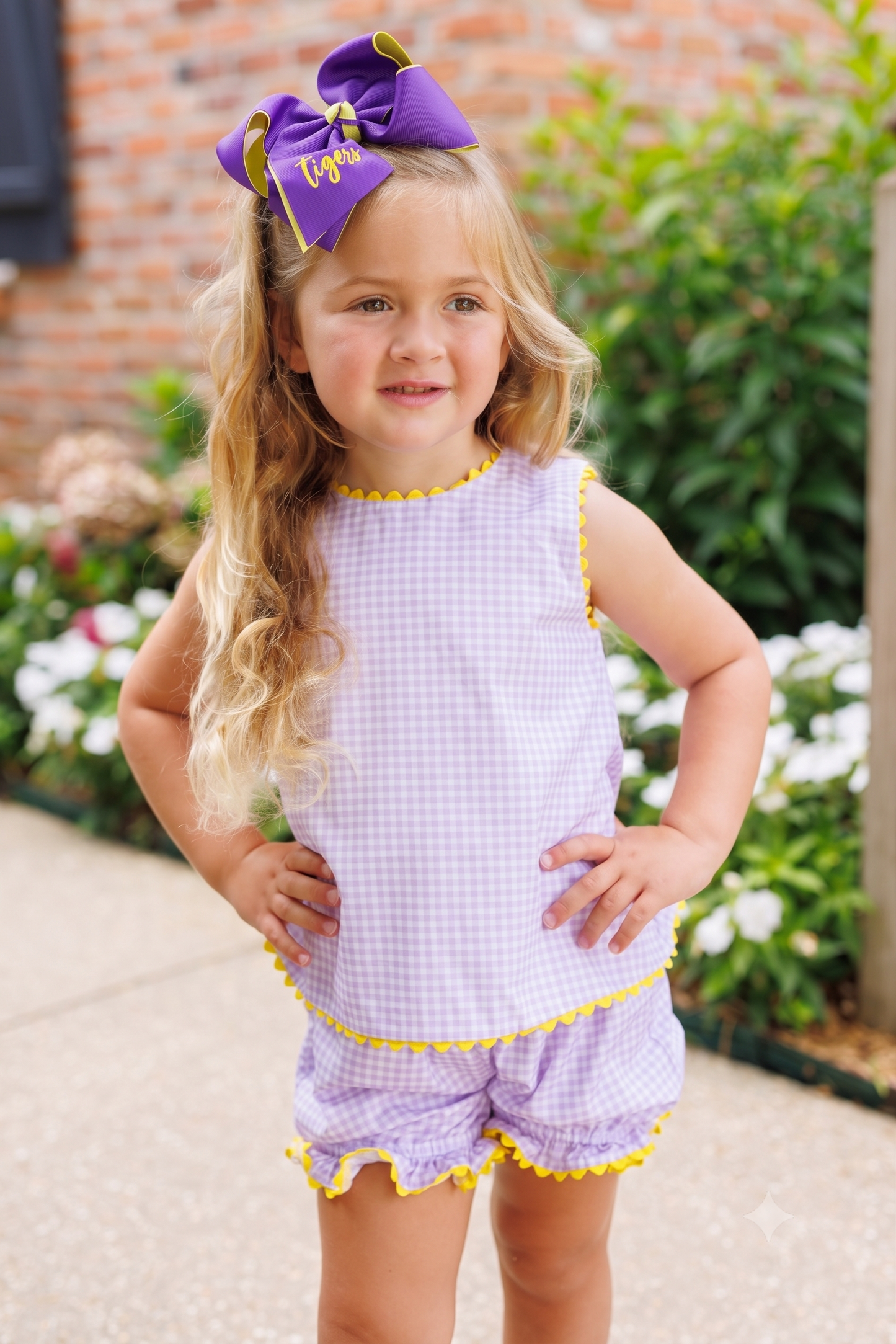 Clara Gingham Bloomer Set