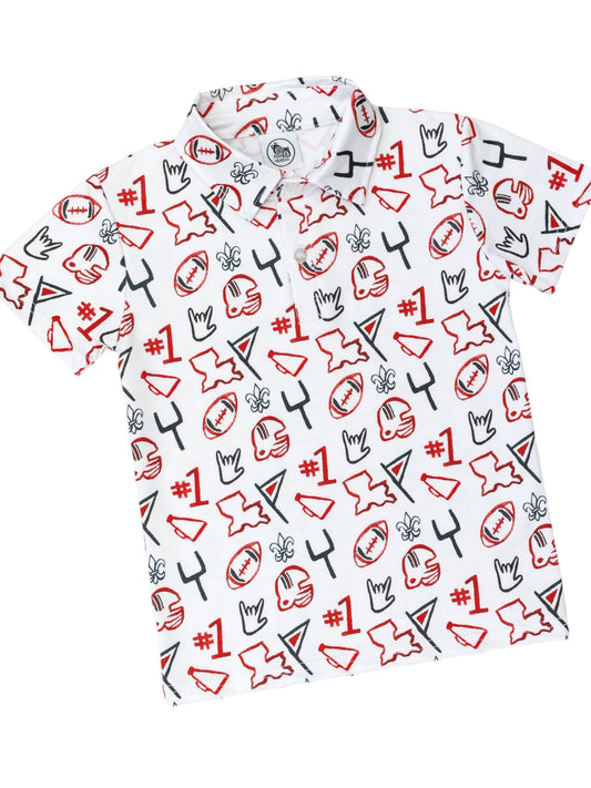Geaux Cajuns Golf Polo