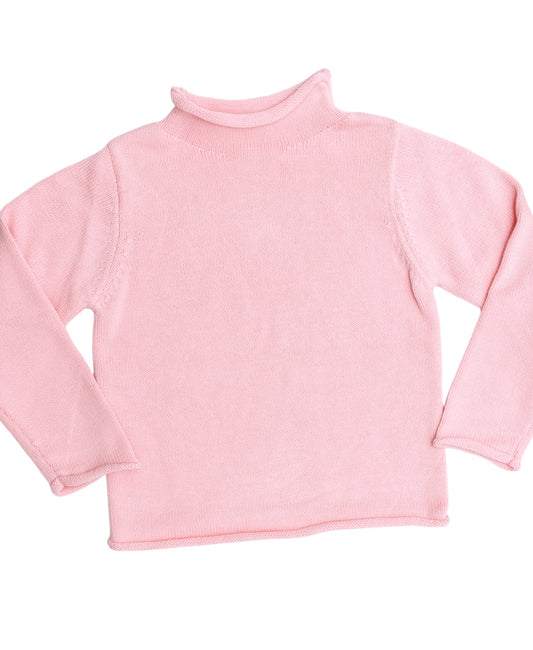 Pink Roll Neck Sweater