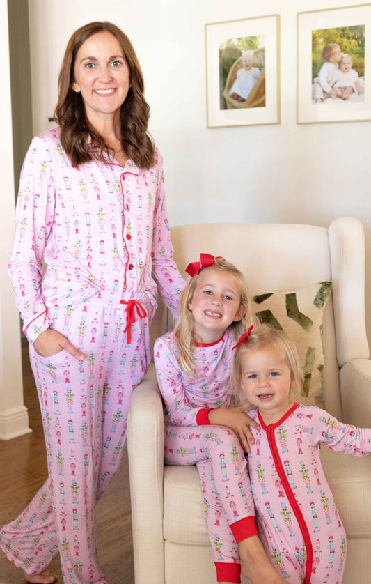 Pink, Crackle, Pop Moms Pajama Set